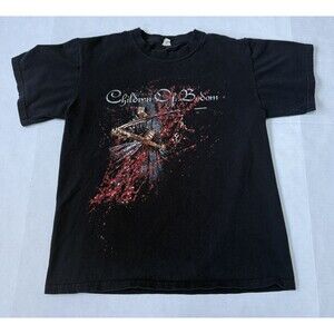 Children Of Bodom Bloodrunk North American Tour 2008 Black M T Shirt